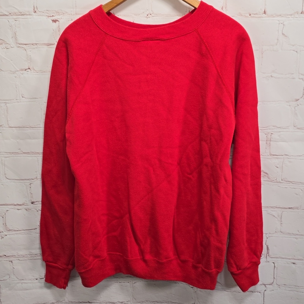 Hanes Her Way Christmas Sweatshirt Art to Wear Fashion Vintage Womens Size Large - Picture 10 of 12